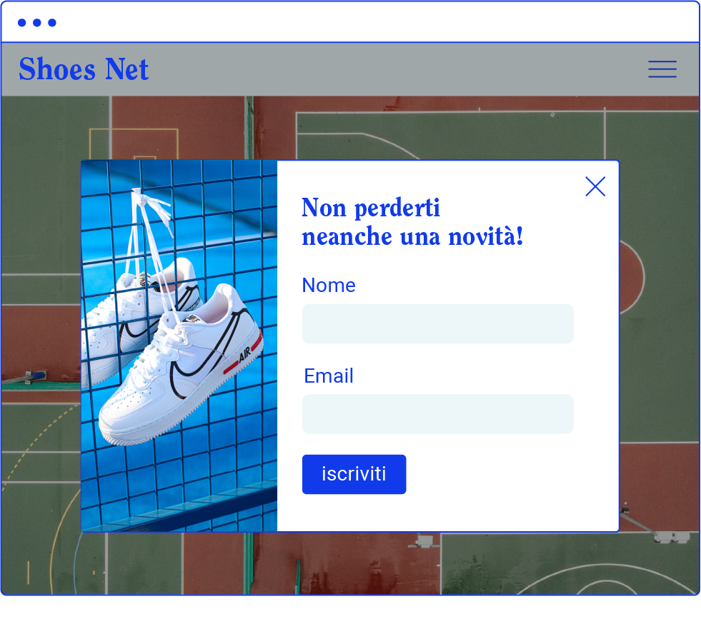 Lead generation popup form Lead generation popup form