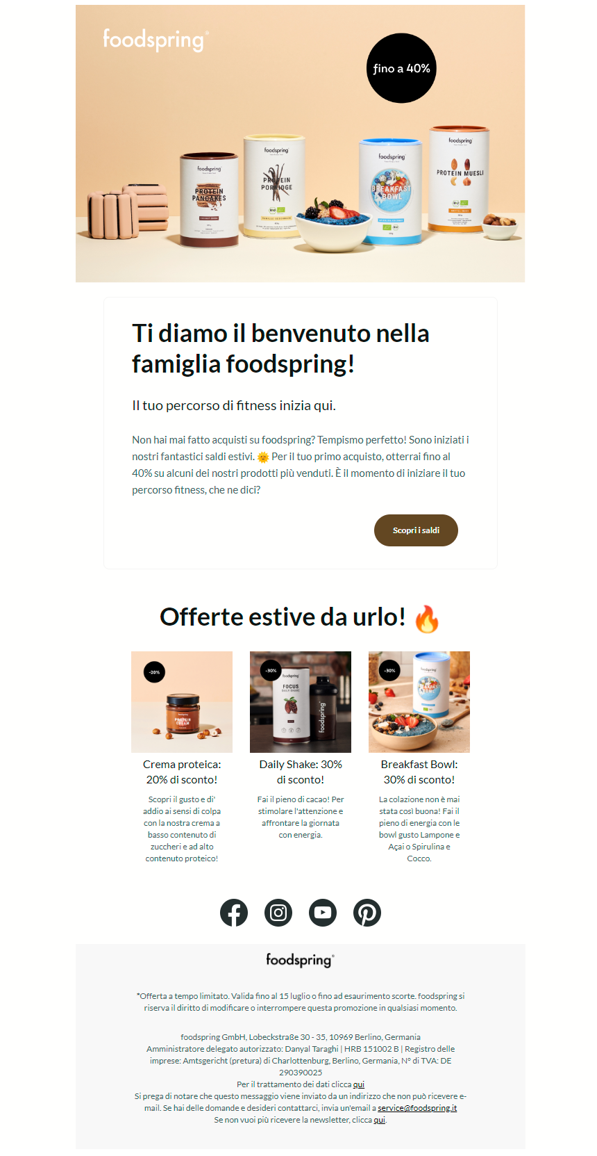 come_comunicare_saldi_esempio_newsletter_foodspring come_comunicare_saldi_esempio_newsletter_foodspring